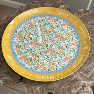 Smart Living 15” Round “hello SUNSHINE” Platter